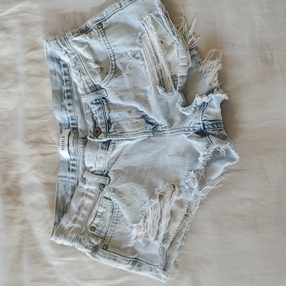 Pistola distressed shorts